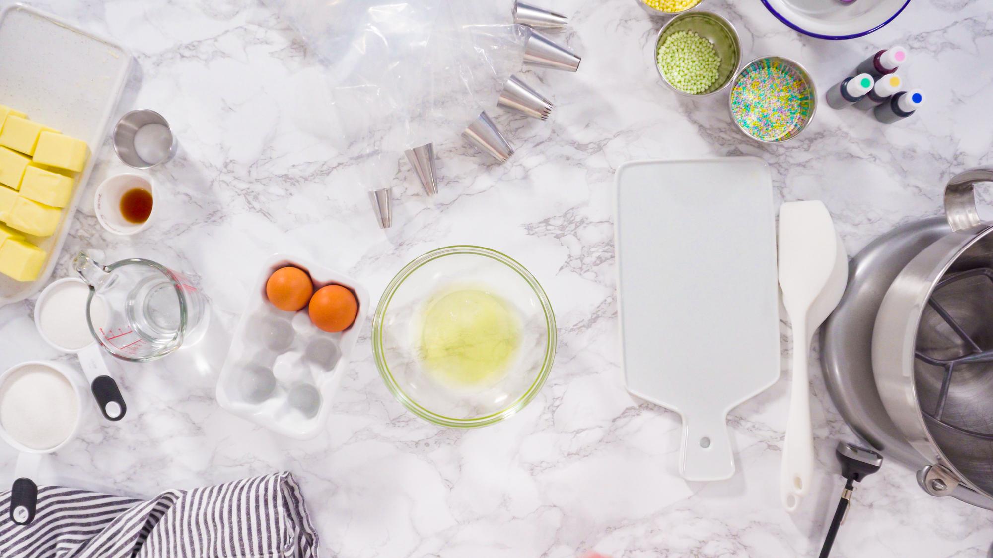 Small modern kitchen workspace with utensils
